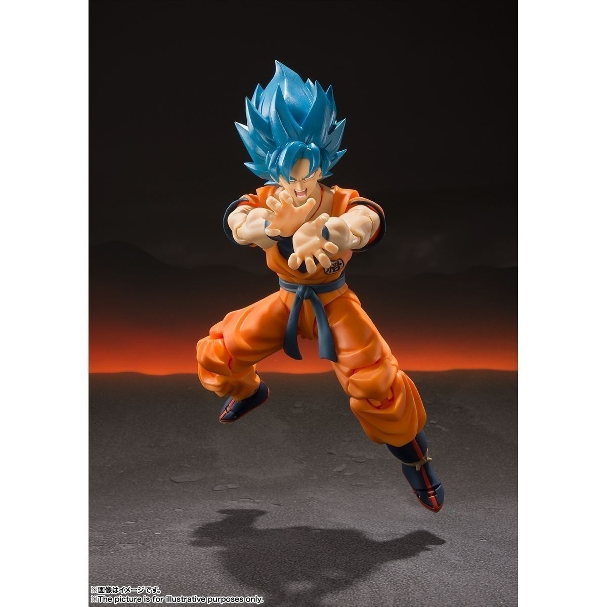 Bandai SHFiguarts Dragon Ball Super Son Goku Super Saiyan God Blue Hair Articulated Action Figure