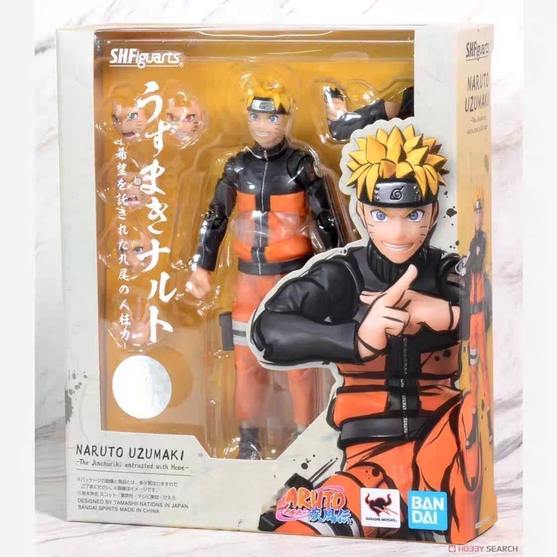 Bandai SHFiguarts Naruto Uzumaki Shippuden 2.0 Jinchuriki of Hope Articulated Action Figure