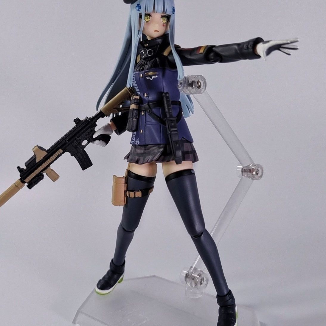 figma 573 Girls Frontline HK416 Tactical Doll Articulated Action Figure with Full Weapons Set
