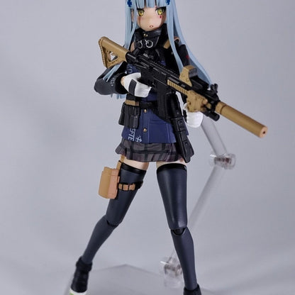figma 573 Girls Frontline HK416 Tactical Doll Articulated Action Figure with Full Weapons Set