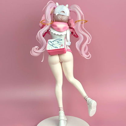 Alice Sweet Home Premium Ver Pink Bunny Hoodie Streetwear PVC Statue Figure with 2 Face Plates & Bag