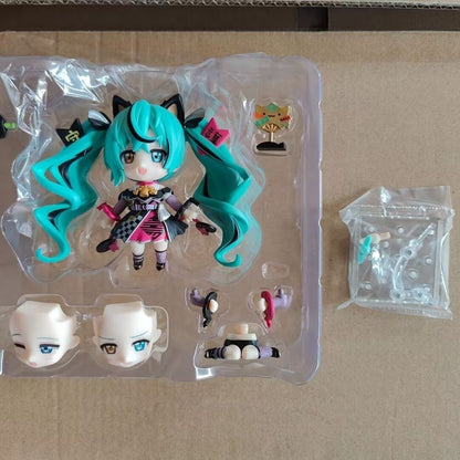 Good Smile Nendoroid 2759 Hatsune Miku Lucky Black Cat Ver Nendoroid Figure with Fortune Fan Microphone Tricycle