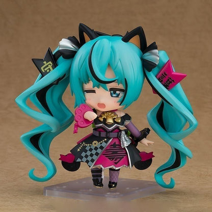 Good Smile Nendoroid 2759 Hatsune Miku Lucky Black Cat Ver Nendoroid Figure with Fortune Fan Microphone Tricycle