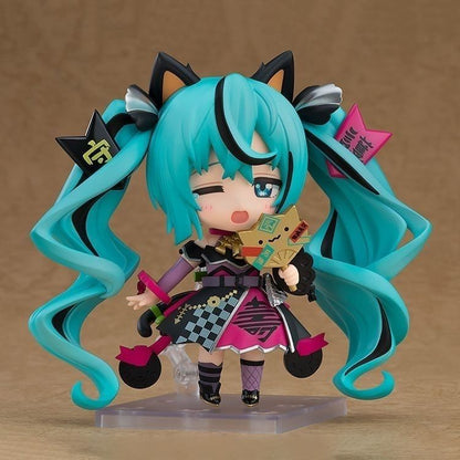 Good Smile Nendoroid 2759 Hatsune Miku Lucky Black Cat Ver Nendoroid Figure with Fortune Fan Microphone Tricycle