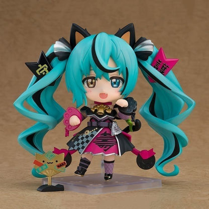 Good Smile Nendoroid 2759 Hatsune Miku Lucky Black Cat Ver Nendoroid Figure with Fortune Fan Microphone Tricycle