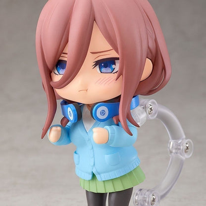 Nendoroid 1306 The Quintessential Quintuplets Miku Nakano Chibi Figure with Frog Plush Matcha Drink & 3 Face Plates