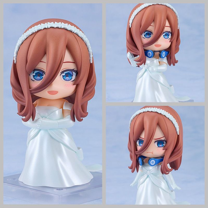 Good Smile Nendoroid 2374 Quintessential Quintuplets Miku Nakano Wedding Dress Ver Figure with Rose Bouquet