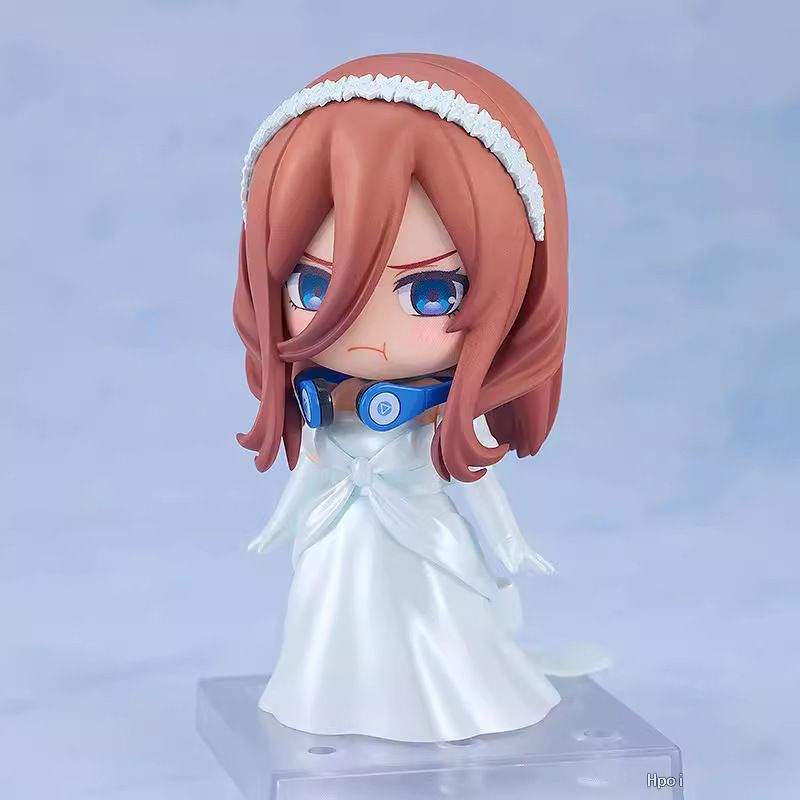 Good Smile Nendoroid 2374 Quintessential Quintuplets Miku Nakano Wedding Dress Ver Figure with Rose Bouquet