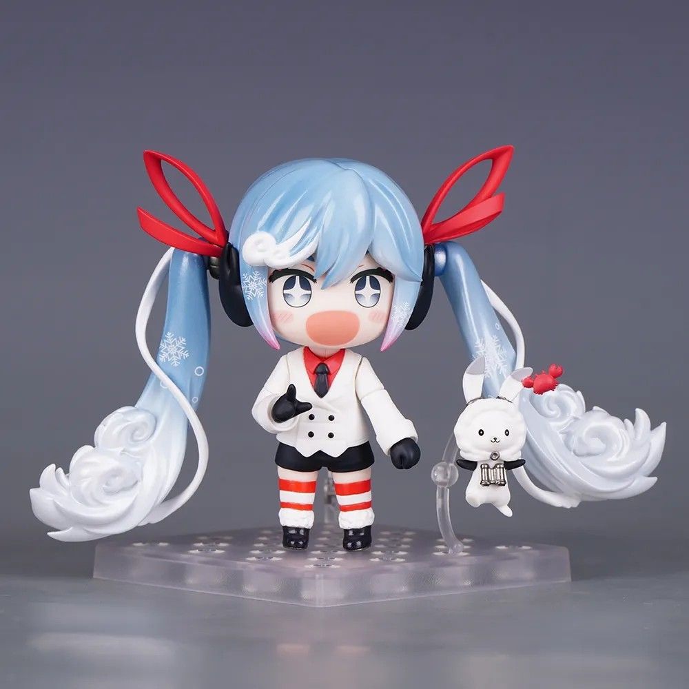Good Smile Nendoroid Snow Miku 2022 Voyage Ver Nendoroid Figure with White Rabbit Mascot Binoculars & Sunglasses