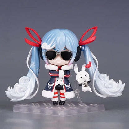Good Smile Nendoroid Snow Miku 2022 Voyage Ver Nendoroid Figure with White Rabbit Mascot Binoculars & Sunglasses