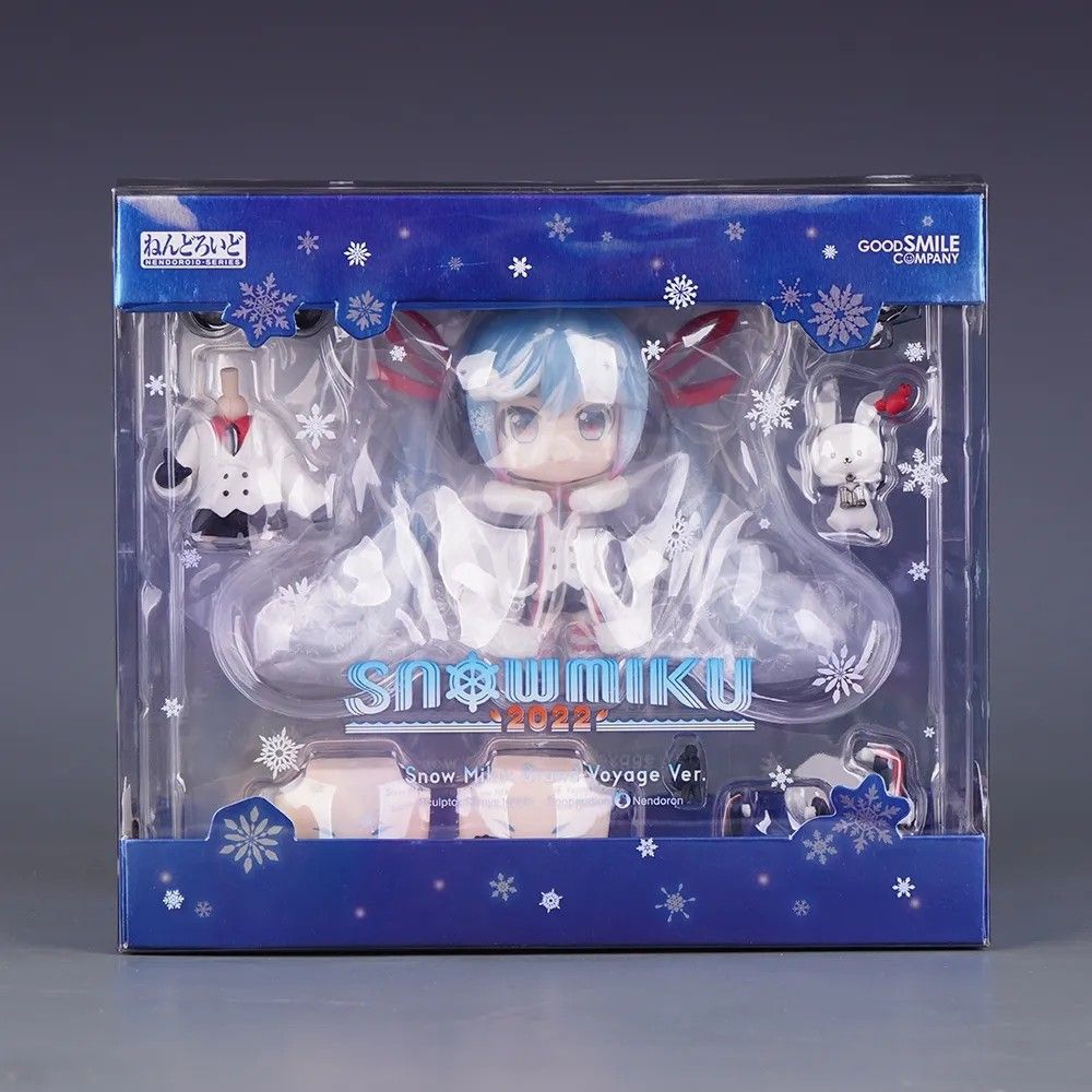 Good Smile Nendoroid Snow Miku 2022 Voyage Ver Nendoroid Figure with White Rabbit Mascot Binoculars & Sunglasses
