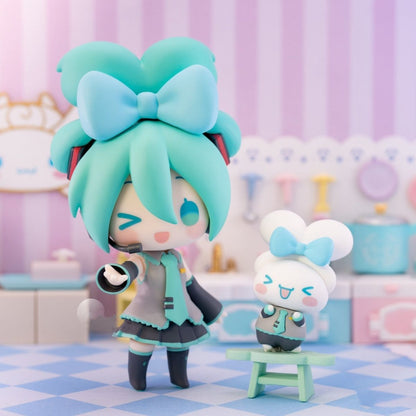 Good Smile Nendoroid 2306 Hatsune Miku Cinnamoroll Collab Ver Nendoroid Figure with 2 Cinnamoroll Mascots & Gold Mirror