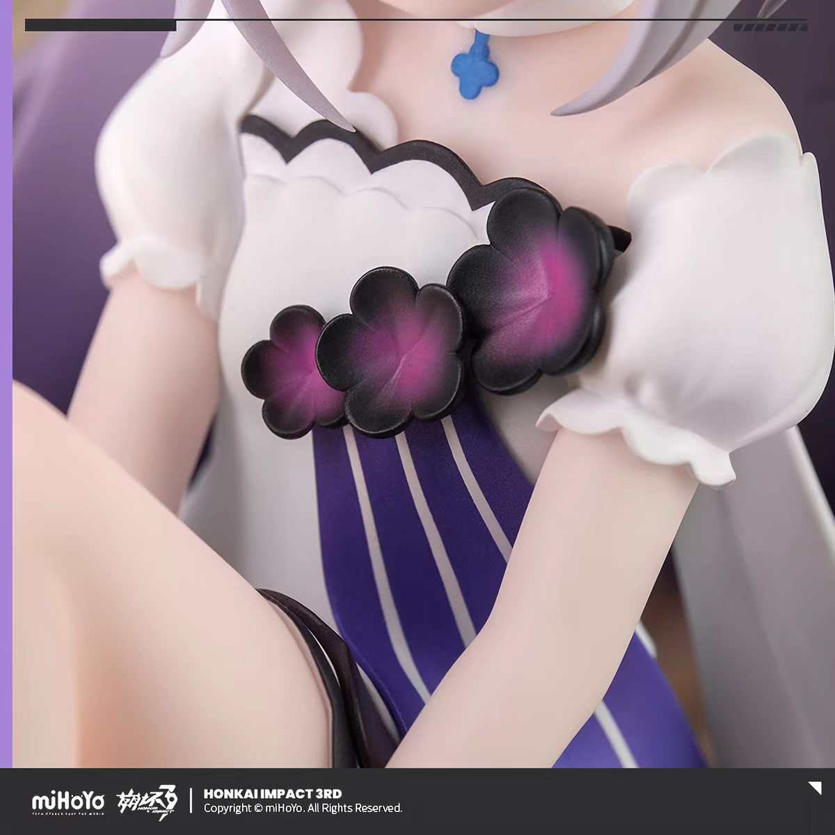 miHoYo Honkai Impact 3rd Kiana Kaslana Herrscher of Finality Chibi Sitting Figure with Purple Pillow Official
