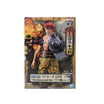 Banpresto One Piece DXF The Grandline Men Wano Vol.17 Eustass Kid Figure with Magnetic Arm Official