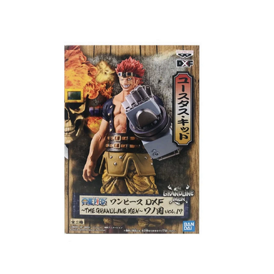 Banpresto One Piece DXF The Grandline Men Wano Vol.17 Eustass Kid Figure with Magnetic Arm Official