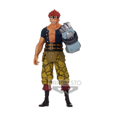 Banpresto One Piece DXF The Grandline Men Wano Vol.17 Eustass Kid Figure with Magnetic Arm Official