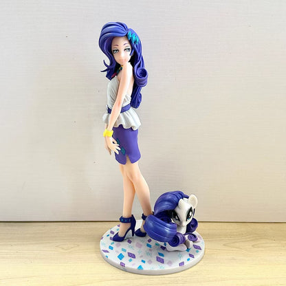 My Little Pony Rarity Bishoujo Figure Friendship Is Magic Anime Collectible Statue Gift Box