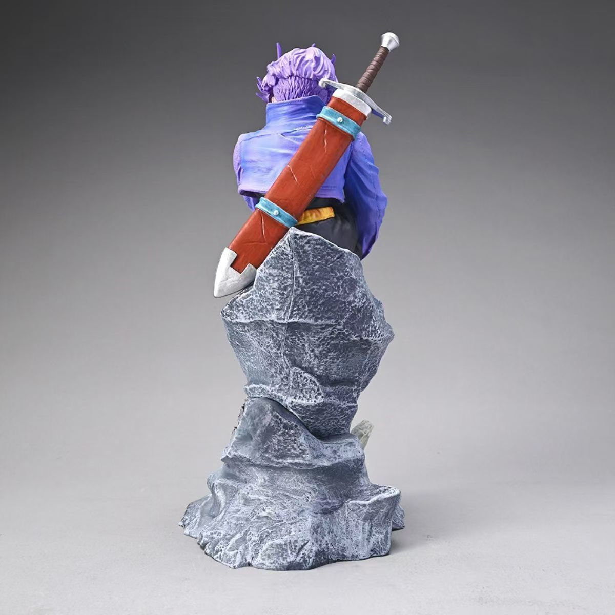 Dragon Ball Trunks Figure Last Warrior Scene Anime Collectible Sitting Statue with Sword