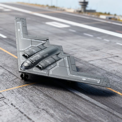Military Fighter Jet Model Kit Diecast Aircraft Replica F-14 A-10 Su-35 B-2 Display Stand