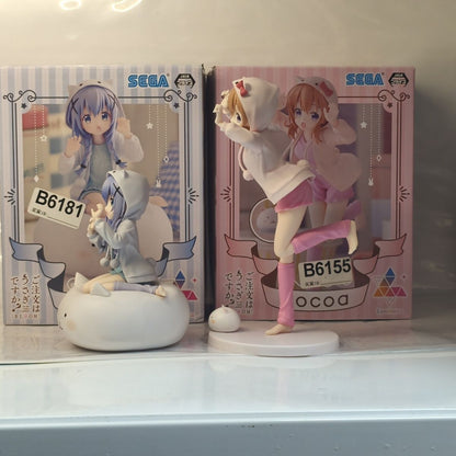 Anime Cat Hoodie Girl Figure Kawaii Sitting & Standing PVC Statue Desk Decor Ornament