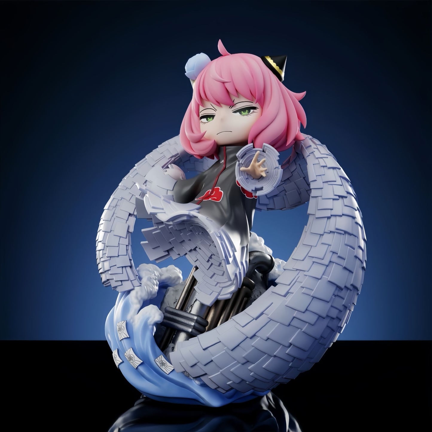 Anime Girl GK Paper Ninjutsu Chibi Statue