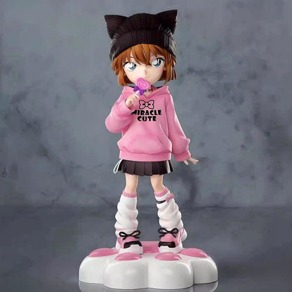 Anime Girl Cat Ear Hoodie GK Figure Lollipop Paw Base Statue