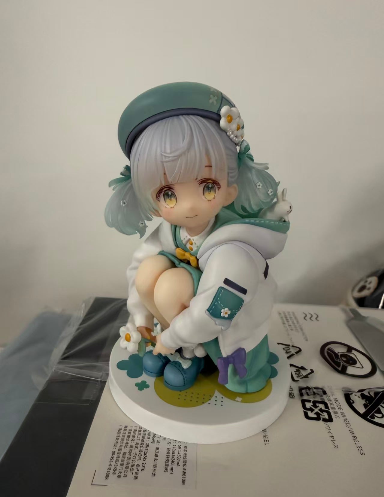 Maisosi Flowers for You Anime Girl Figure Sitting Daisy Statue