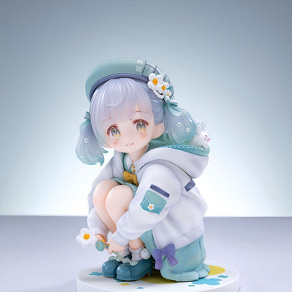 Maisosi Flowers for You Anime Girl Figure Sitting Daisy Statue