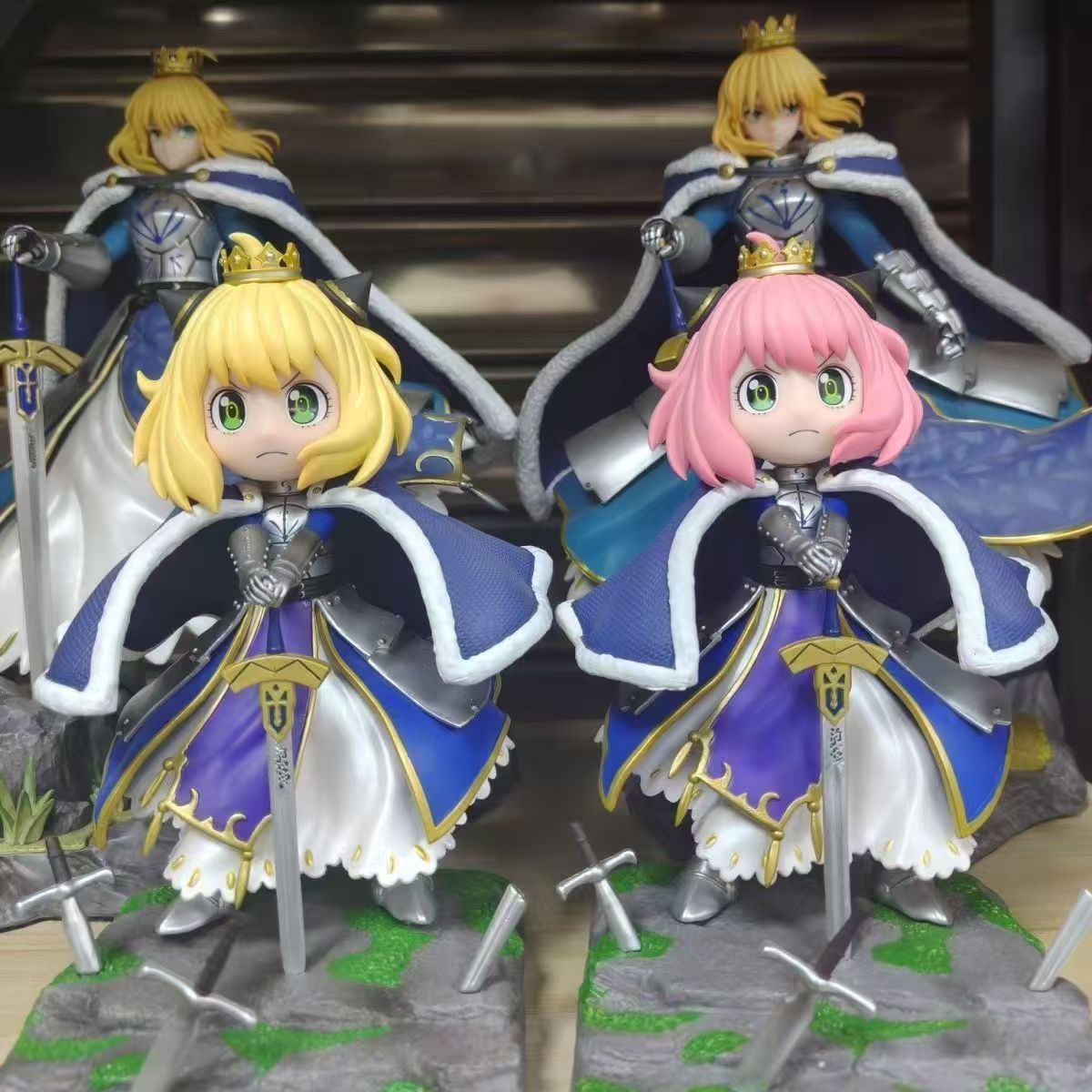 Chibi Knight Queen GK Figure Dual Hair
