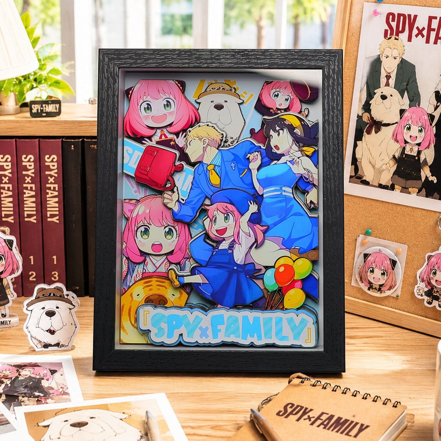 Spy x Family Anya 3D Shadow Box Paper Art Anime Desk Decor Birthday Gift