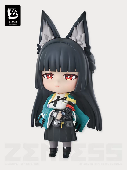 Zenless Zone Zero Official GSC Nendoroid Miyabi Figure miHoYo Licensed ZZZ Fox Ear Chibi Collectible with Swap Parts