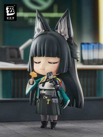 Zenless Zone Zero Official GSC Nendoroid Miyabi Figure miHoYo Licensed ZZZ Fox Ear Chibi Collectible with Swap Parts