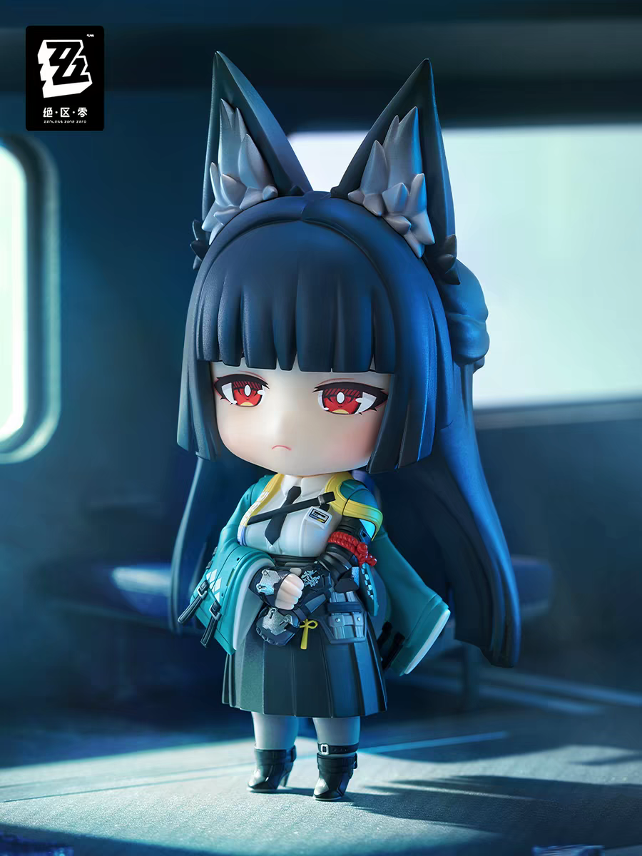 Zenless Zone Zero Official GSC Nendoroid Miyabi Figure miHoYo Licensed ZZZ Fox Ear Chibi Collectible with Swap Parts