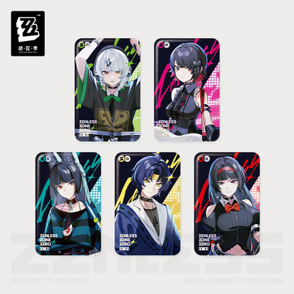 Zenless Zone Zero Official Amusement Park Glimmer Series Square Badge Set 5PCS Miyabi Ellen Anby Yuzuha Yasuha
