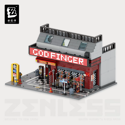 Zenless Zone Zero Official Sixth Street Scene Building Block Set Vol.1 4 Locations 141 Convenience Store Coff Cafe God Finger Ramen