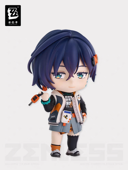 Zenless Zone Zero Official GSC Nendoroid Nicole Demara Figure miHoYo Licensed ZZZ Cunning Hares Leader Blue Hair Chibi Collectible Swap Parts