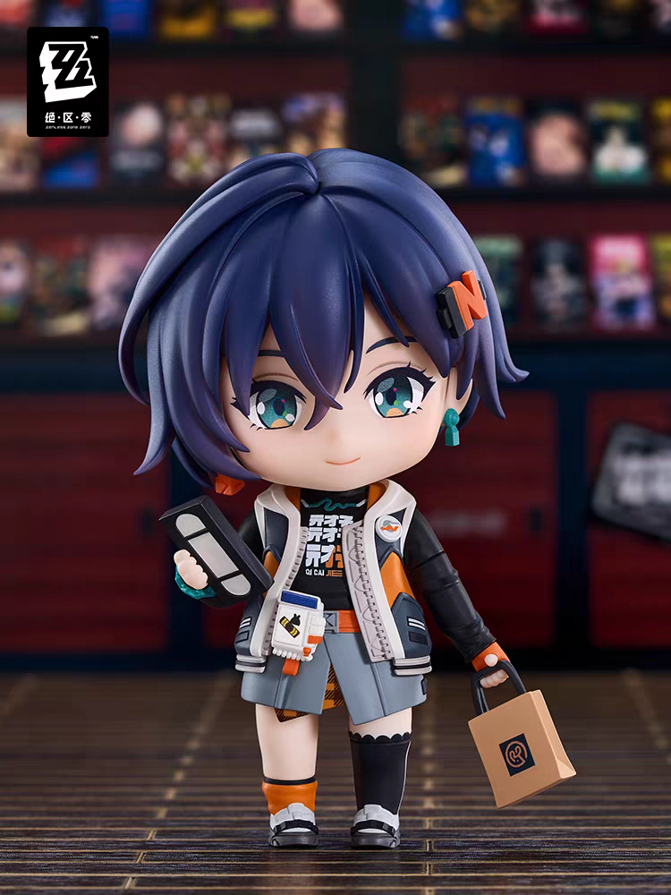 Zenless Zone Zero Official GSC Nendoroid Nicole Demara Figure miHoYo Licensed ZZZ Cunning Hares Leader Blue Hair Chibi Collectible Swap Parts