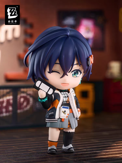 Zenless Zone Zero Official GSC Nendoroid Nicole Demara Figure miHoYo Licensed ZZZ Cunning Hares Leader Blue Hair Chibi Collectible Swap Parts