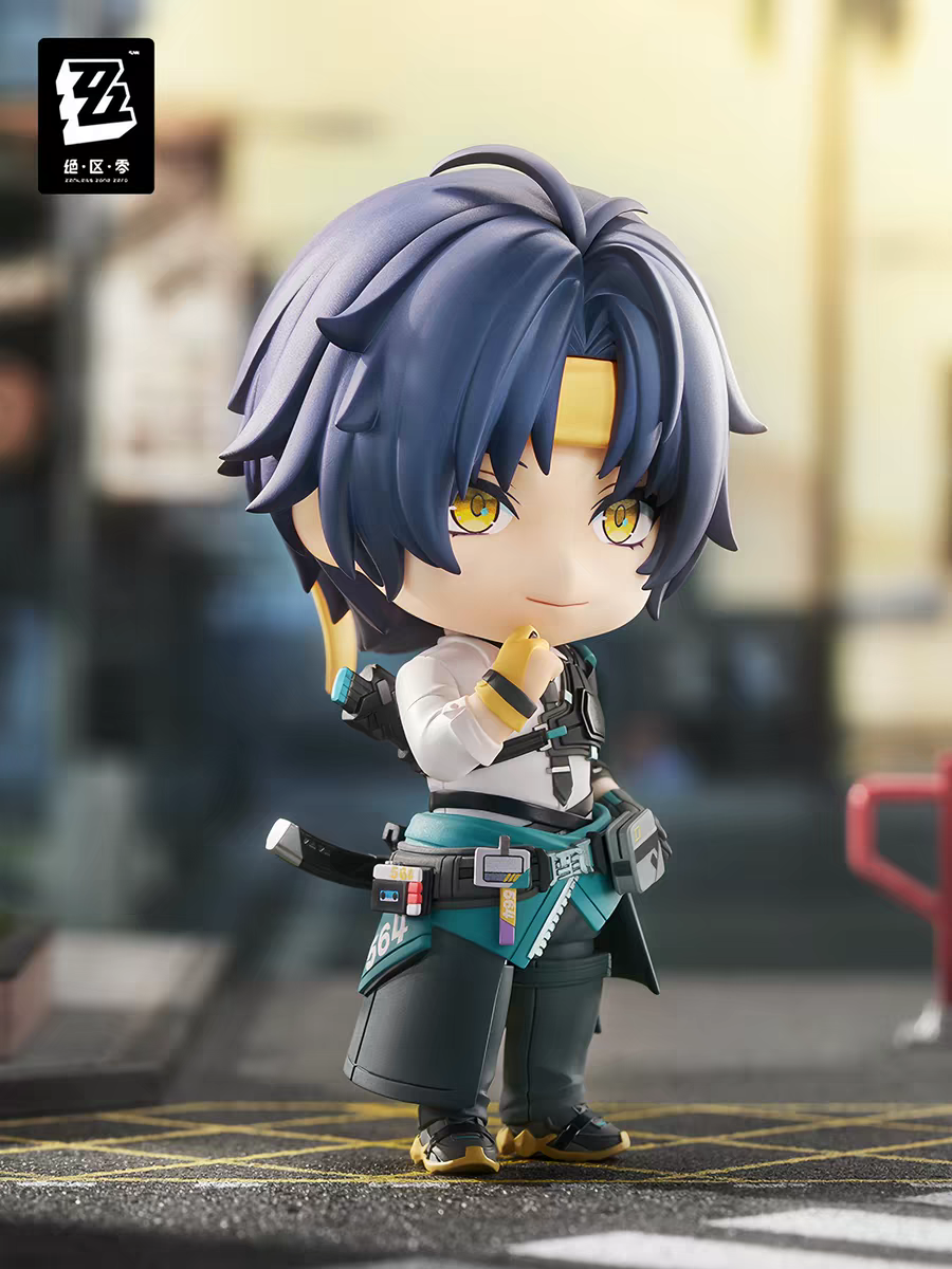 Zenless Zone Zero Official GSC Nendoroid Harumasa Figure miHoYo Licensed ZZZ Blue Hair Archer Chibi Collectible with Swap Parts