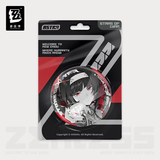 Zenless Zone Zero Official Shadow Art Series Reflective Round Badge Stars of Lyra 2PCS Astra Yao Evelyn