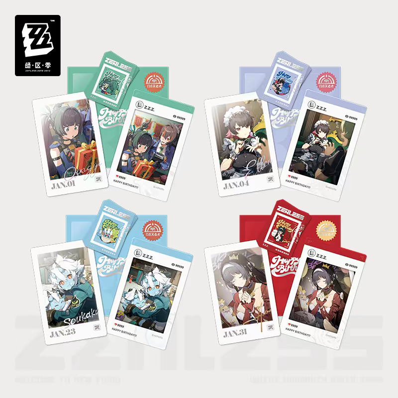 Zenless Zone Zero Official HB2U Birthday Momento Set Vol.3 | Qingyi Ellen Soukaku Yao Jiayin