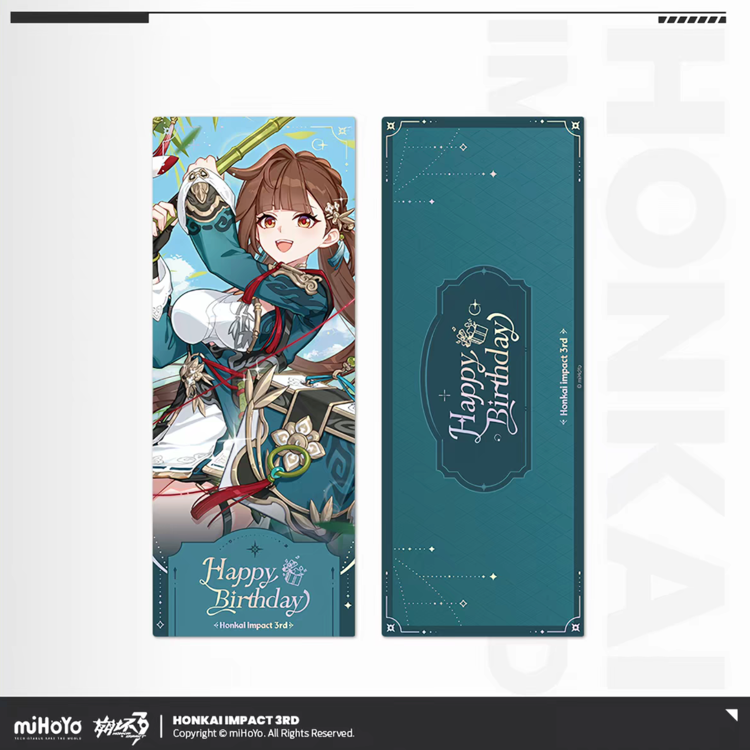 Honkai Impact 3rd 2025 birthday laser ticket - Durandal golden hair battle scene