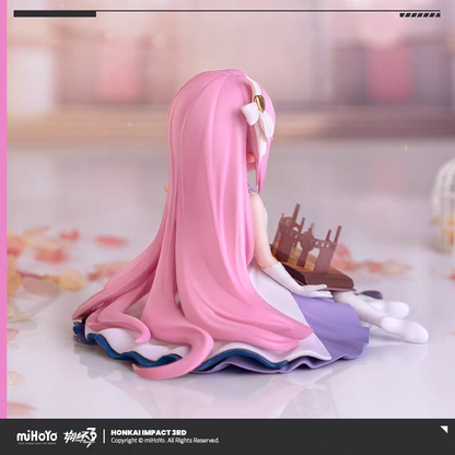 Honkai Impact 3rd Elysia chibi figure - back view showing pink hair and purple skirt