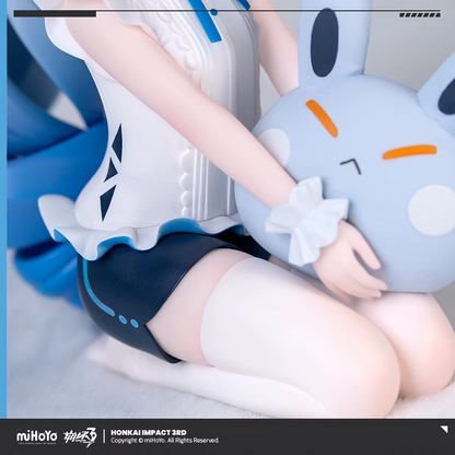 Honkai Impact 3rd Bronya chibi figure - lower body detail hugging grey rabbit Seele companion
