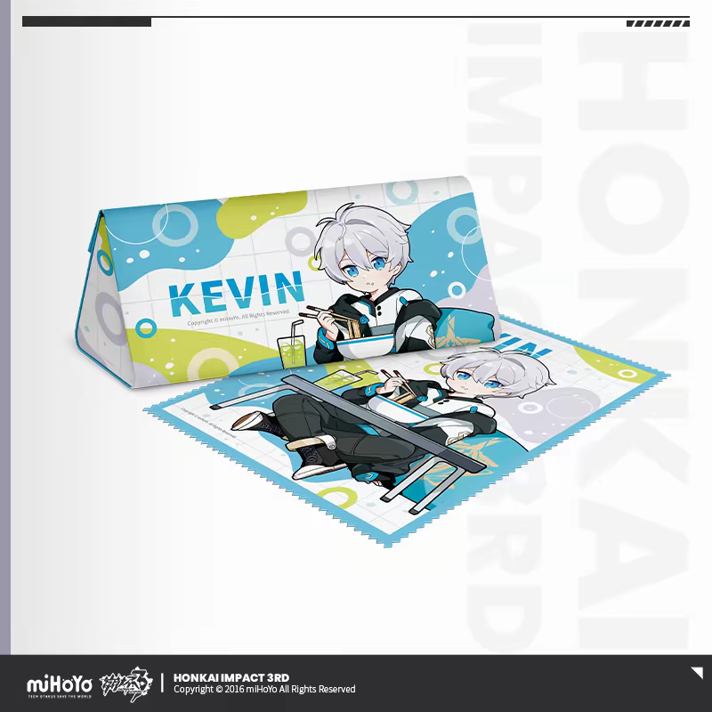 Honkai Impact 3rd chibi glasses case - Elysia pink butterfly envelope packaging front and back