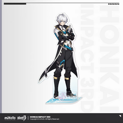 Honkai Impact 3rd Elysian Realm acrylic stand - Kosma green hair demon horns grey jacket