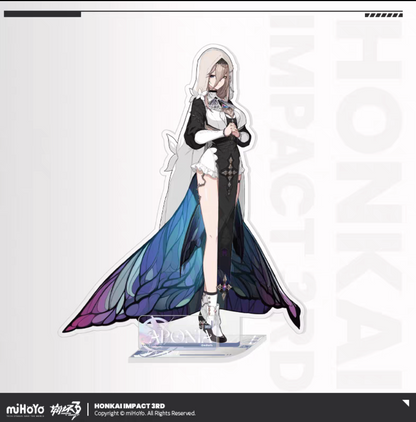 Honkai Impact 3rd Elysian Realm acrylic stand - Hua grey hair scholar robe green leaf motif