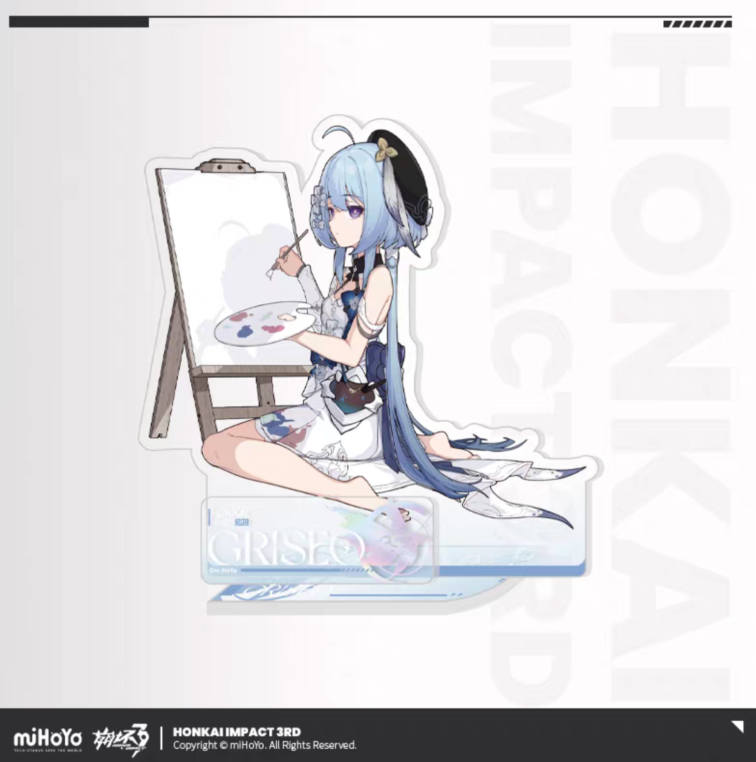 Honkai Impact 3rd Elysian Realm acrylic stand - Flame-Chaser character acrylic stand front view