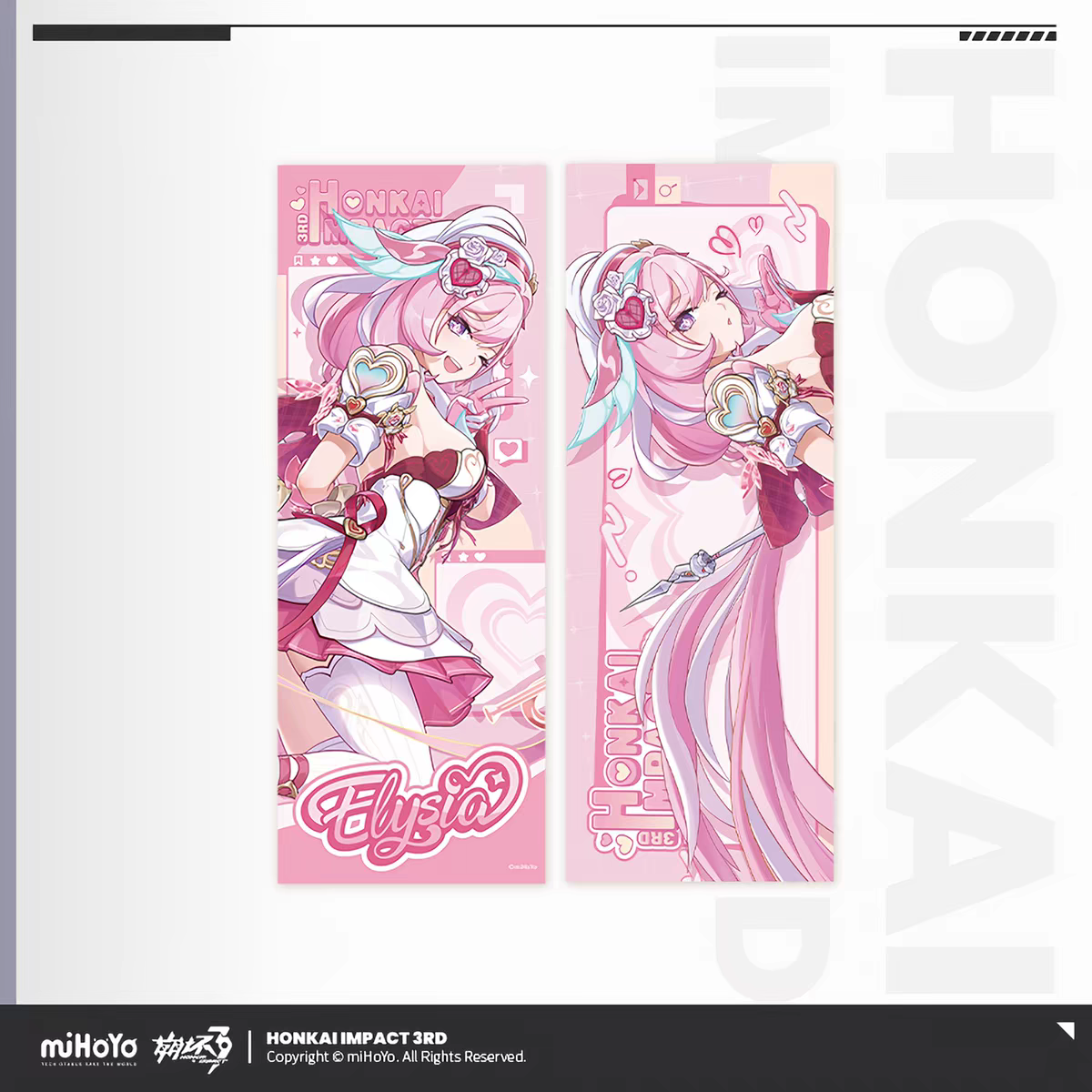 Honkai Impact 3rd Elysia Hi-Love Wish Fairy - double-sided long strip card Style A and Style B