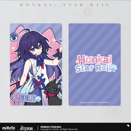 Honkai Star Rail Seele Cat Laser Holographic Collection Ticket miHoYo